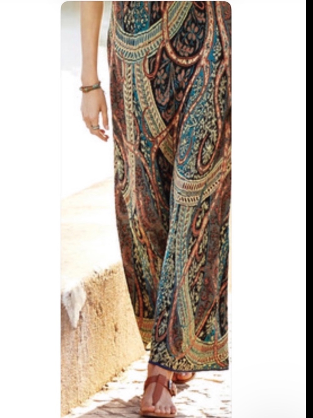 Peruvian Connection Kashmiri skirt XL